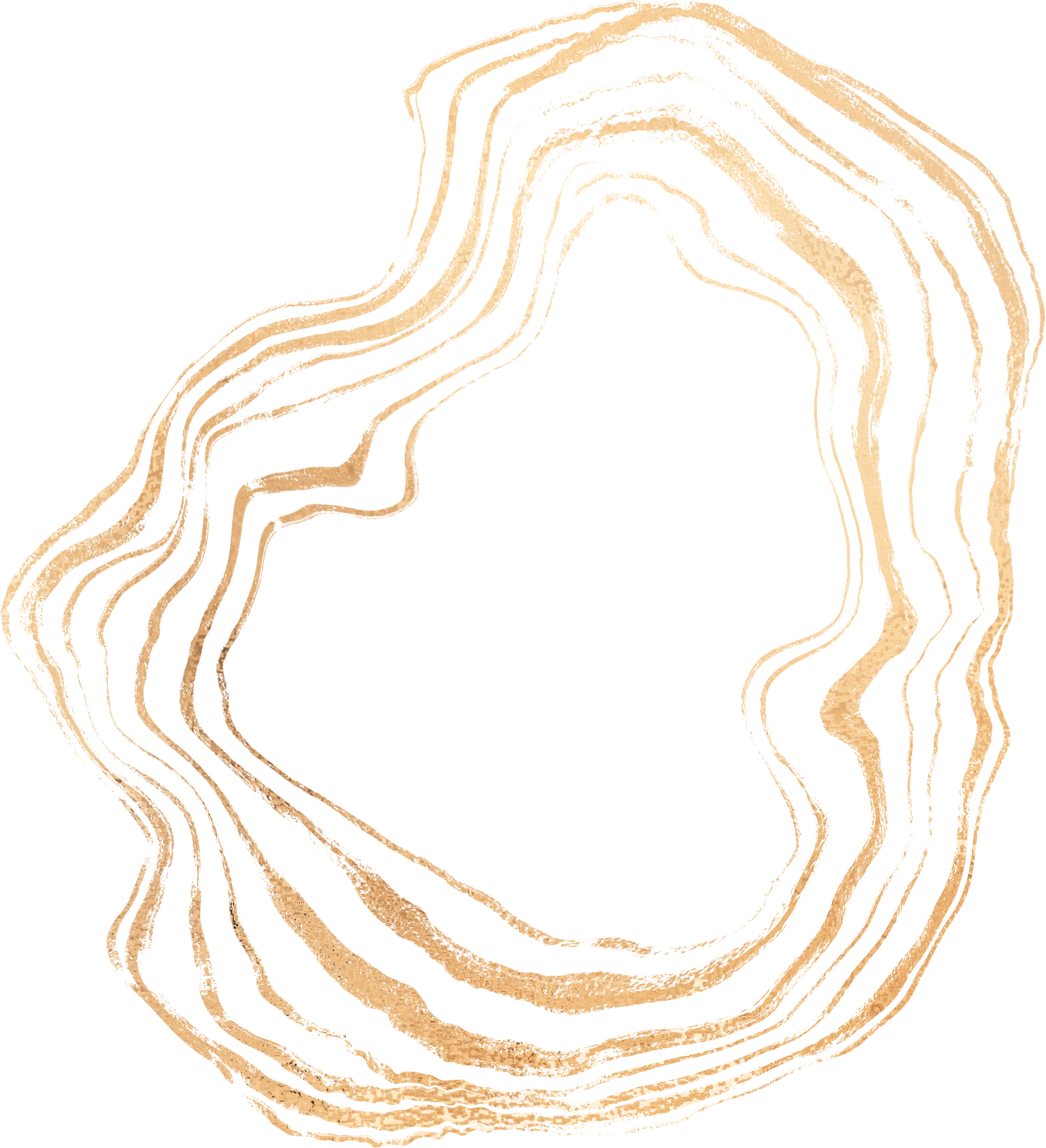 Marbleized Geode Accent Gold Line Shapes